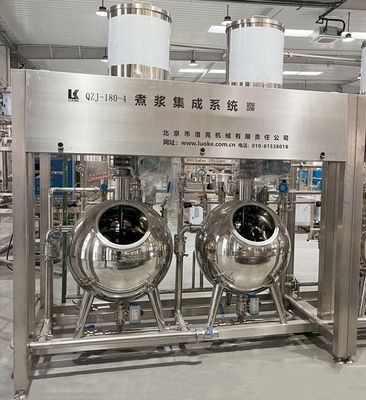 Umstellung auf eine große automatische Sojamilch-Kochmaschine für 300 KG Tofu-Produktion
