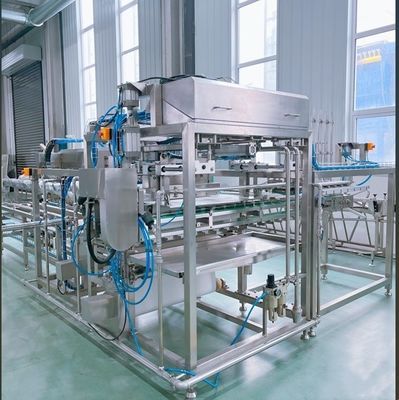 1500 B/h Kapazität Automatische Maschine zum Schneiden und Umschließen von Bohnenkurten für die Tofuproduktion