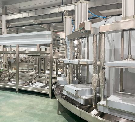 Langlebige Tofuverarbeitungsmaschinen mit einer Kapazität von 400 kg und einem automatischen Scheibenpresser
